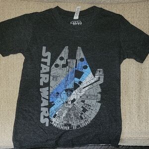 Star Wars Kids Millennium Falcon Tee - Gray and Blue